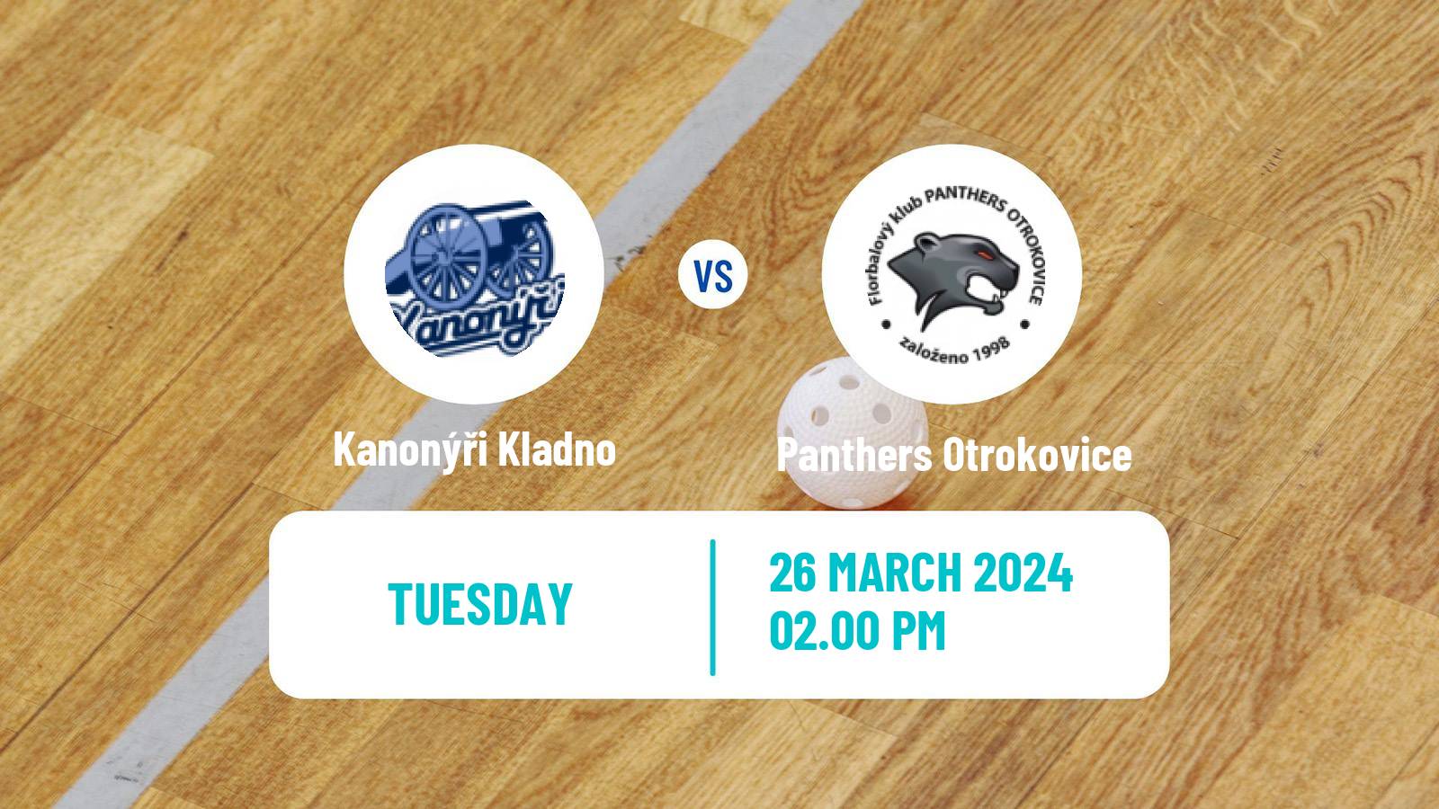 Floorball Czech 1 Liga Floorball Kanonýři Kladno - Panthers Otrokovice