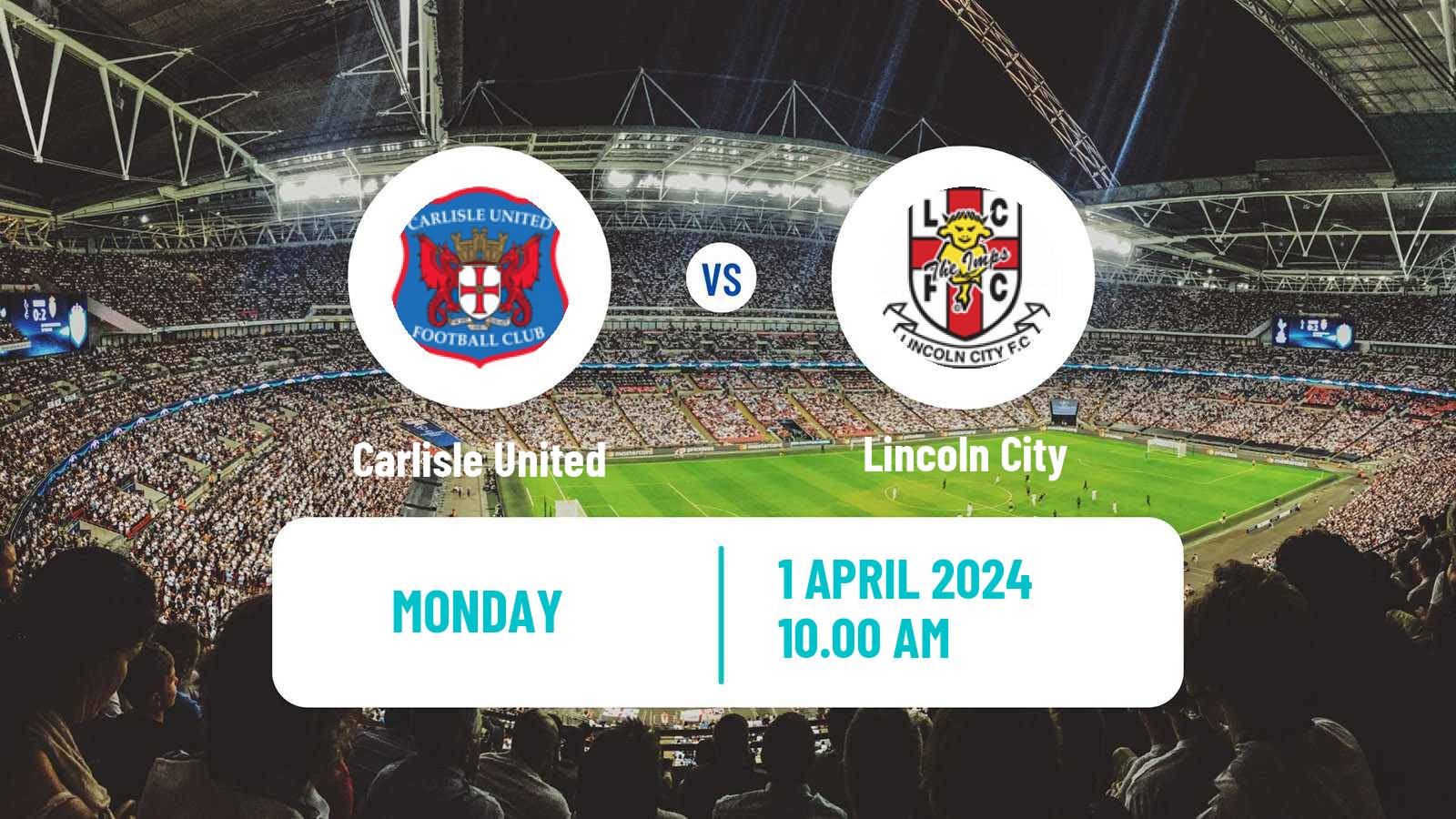 Soccer English League One Carlisle United - Lincoln City