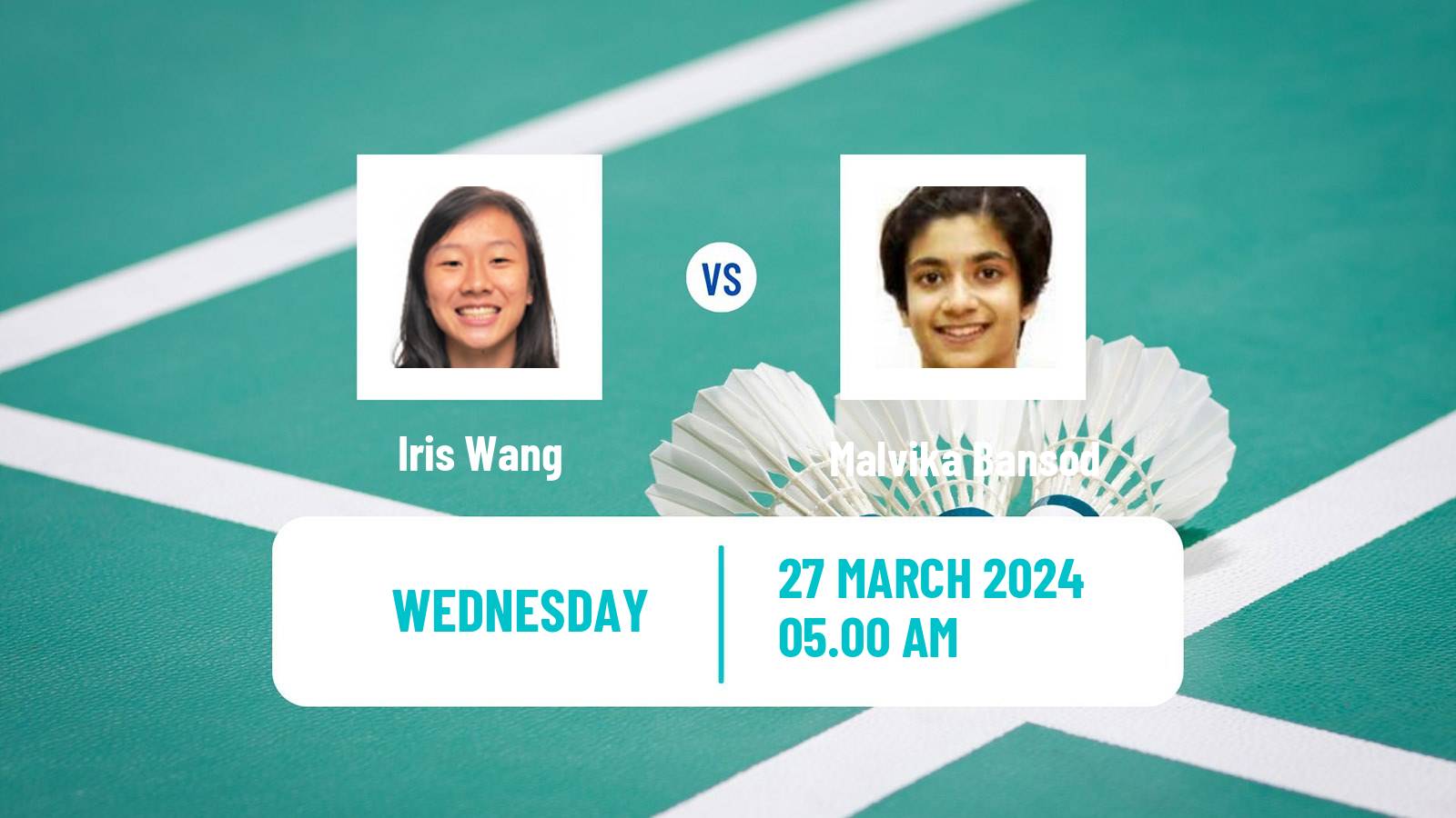 Badminton BWF World Tour Spain Masters Women Iris Wang - Malvika Bansod