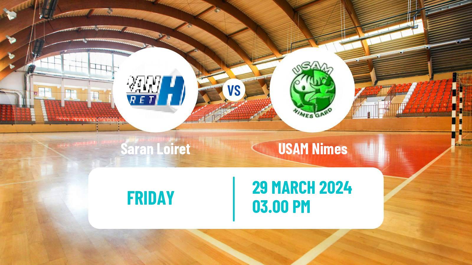 Handball French Starligue Handball Saran Loiret - USAM Nimes