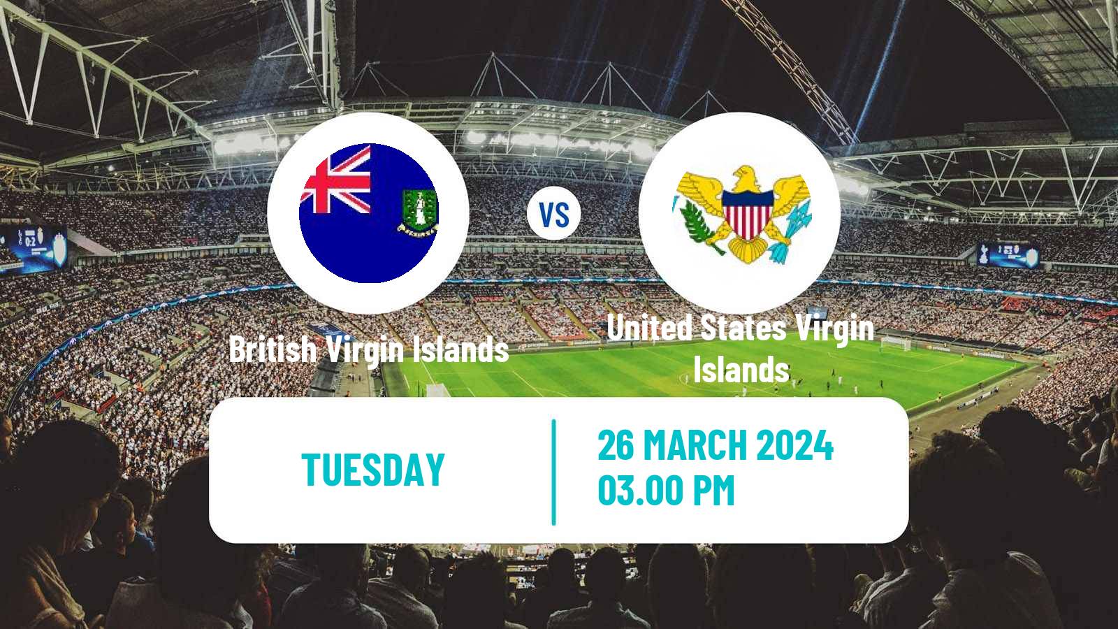 Soccer FIFA World Cup British Virgin Islands - United States Virgin Islands