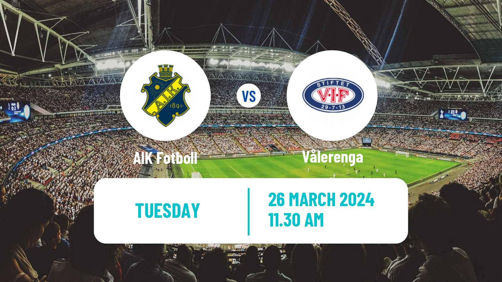 Soccer Club Friendly AIK - Vålerenga