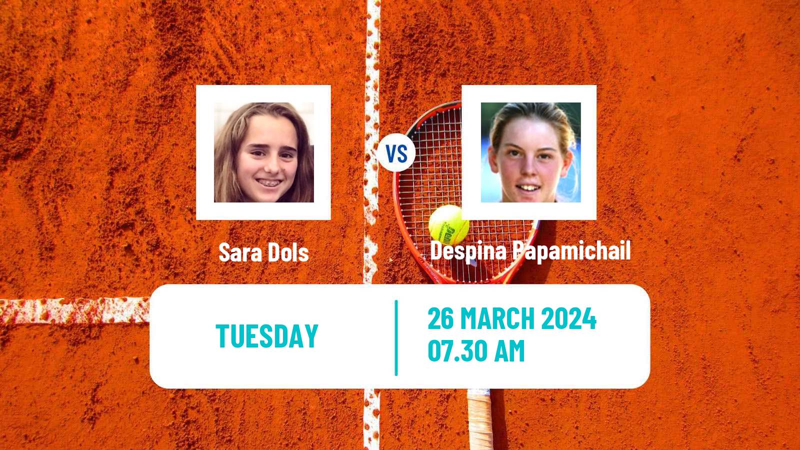 Tennis ITF W35 Terrassa Women Sara Dols - Despina Papamichail