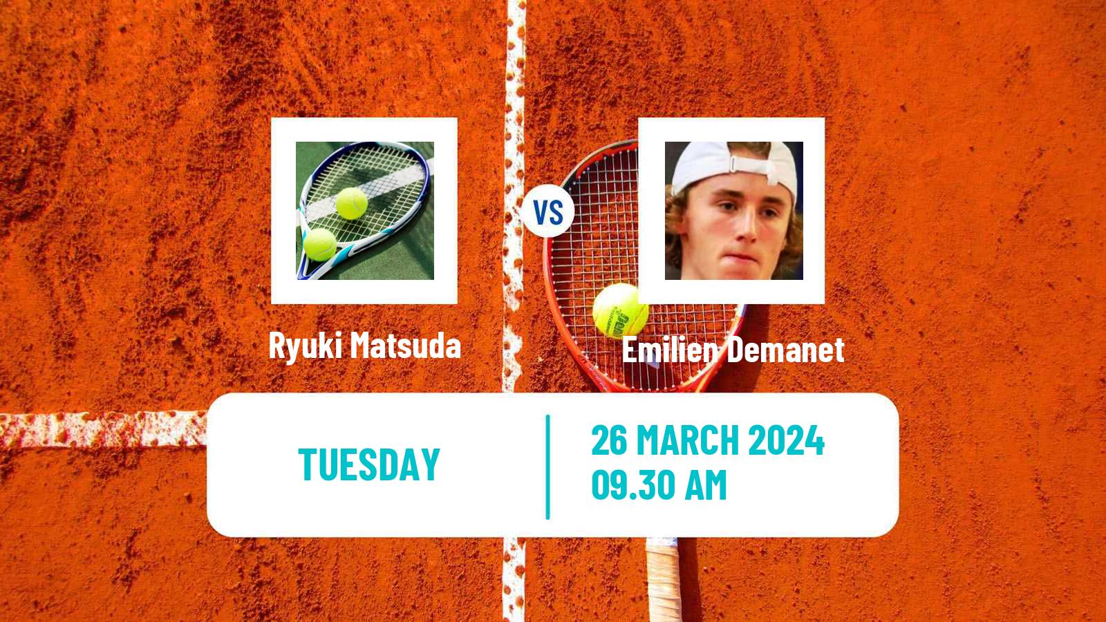 Tennis ITF M15 Heraklion 4 Men 2024 Ryuki Matsuda - Emilien Demanet