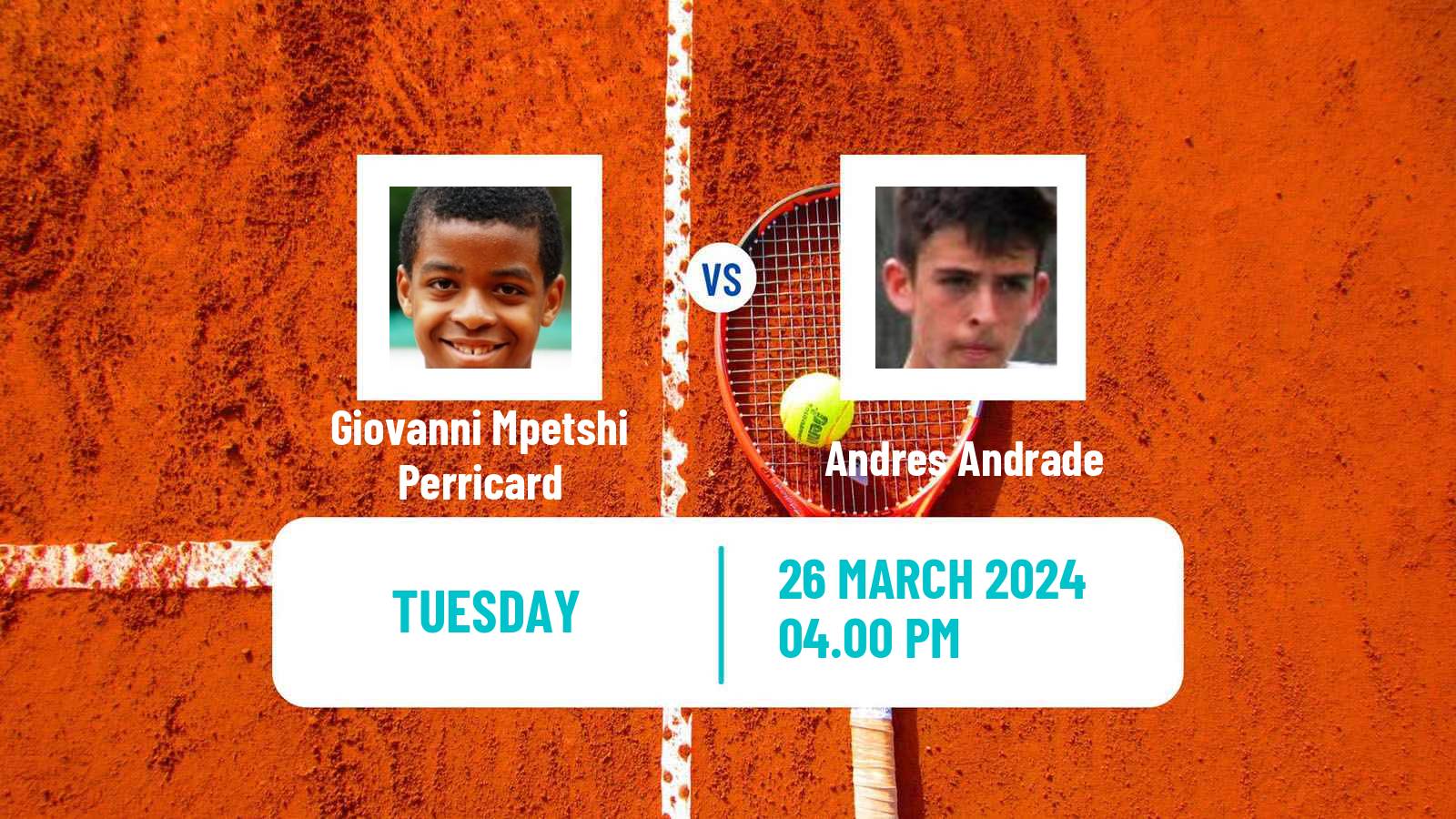 Tennis San Luis Potosi Challenger Men Giovanni Mpetshi Perricard - Andres Andrade