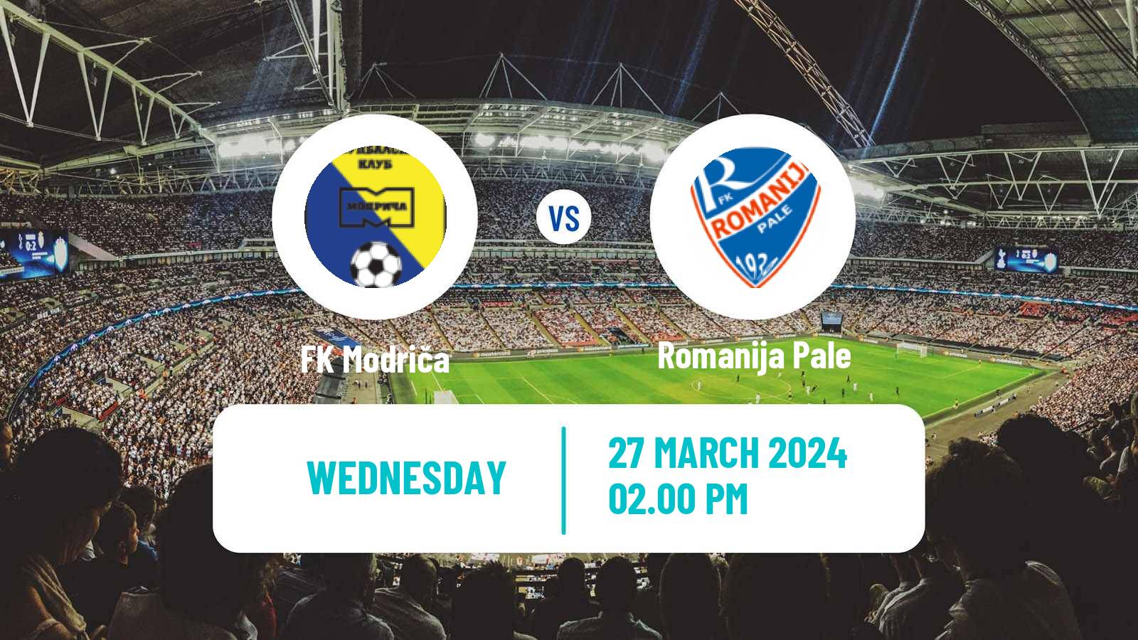 Soccer Bosnian Prva Liga RS Modriča - Romanija Pale