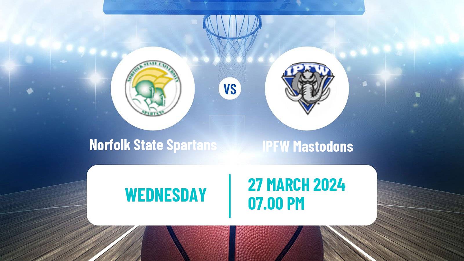 Basketball CIT Norfolk State Spartans - IPFW Mastodons