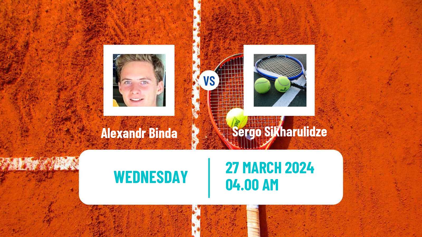Tennis ITF M15 Sharm Elsheikh 9 Men Alexandr Binda - Sergo Sikharulidze
