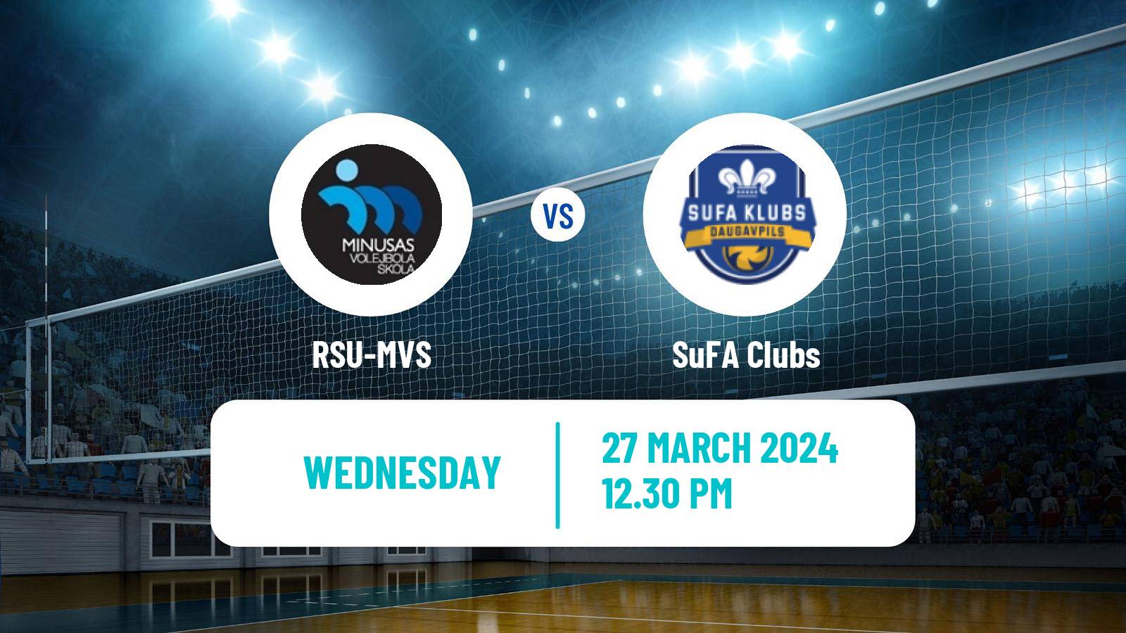 Volleyball Latvian Nacionala Liga Volleyball Women RSU-MVS - SuFA