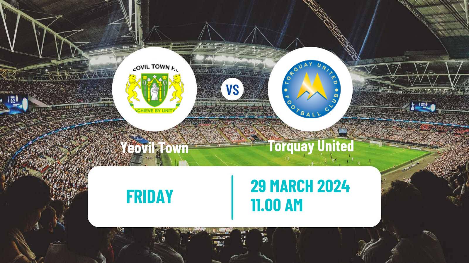 Soccer English National League South Yeovil Town - Torquay United