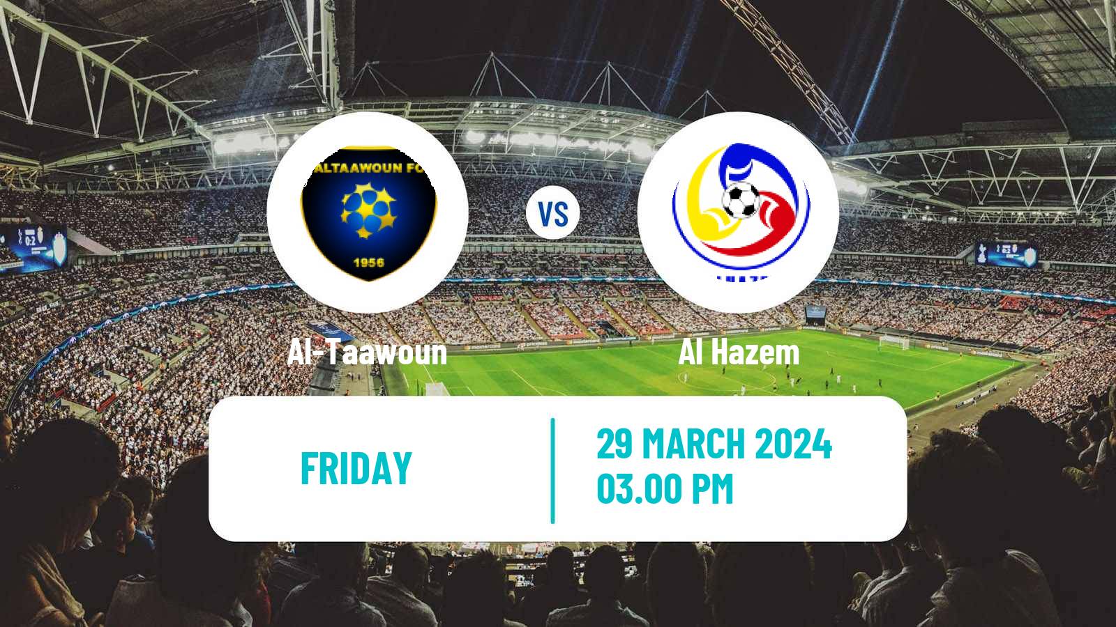 Soccer Saudi Professional League Al-Taawoun - Al Hazem