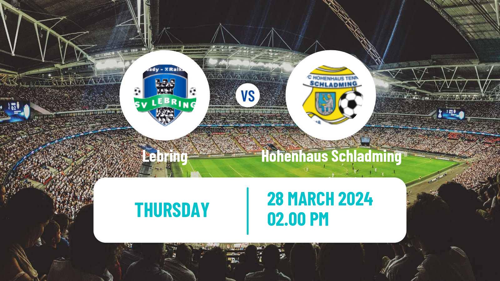 Soccer Austrian Landesliga Steiermark Lebring - Hohenhaus Schladming