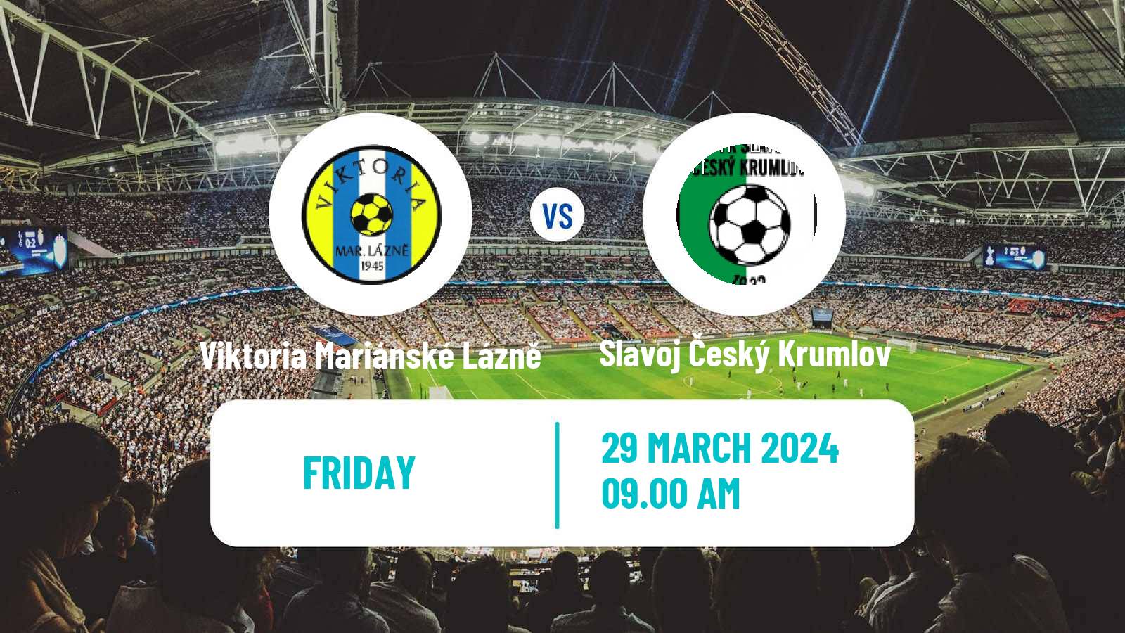 Soccer Czech Division A Viktoria Mariánské Lázně - Slavoj Český Krumlov