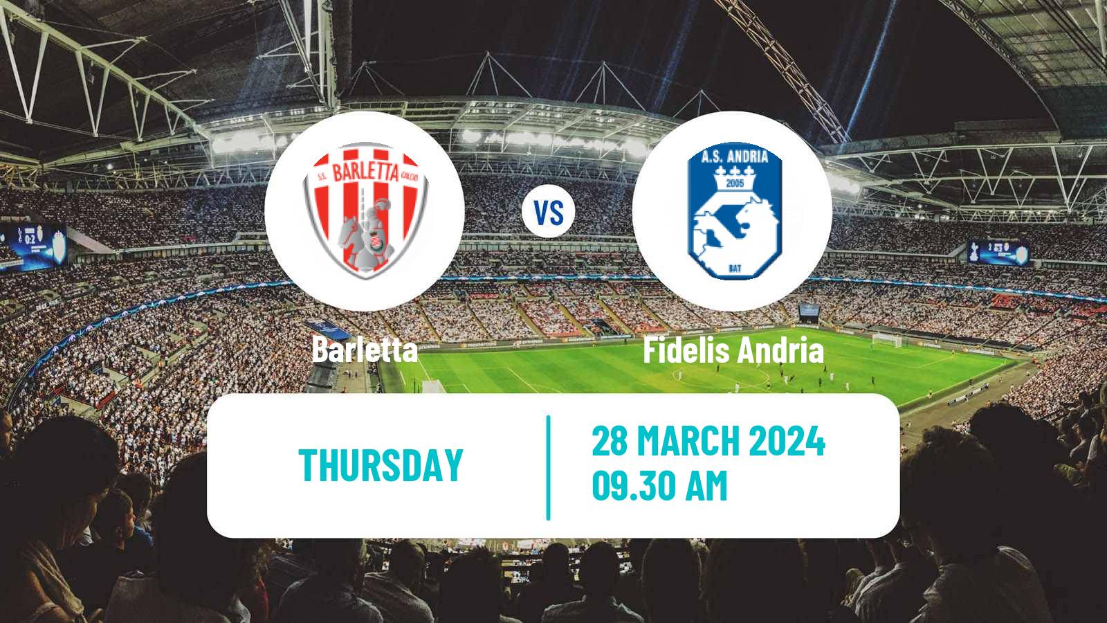 Soccer Italian Serie D - Group H Barletta - Fidelis Andria