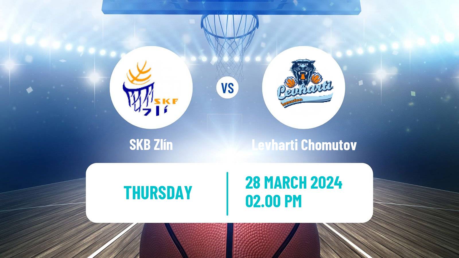 Basketball Czech 1 Liga Basketball SKB Zlín - Levharti Chomutov