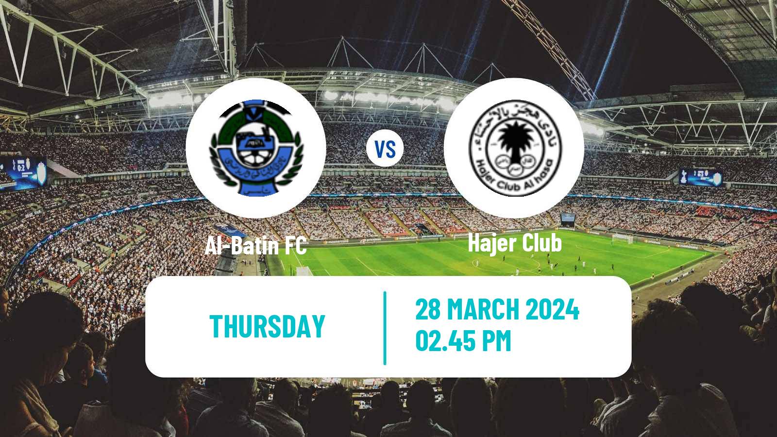 Soccer Saudi Division 1 Al-Batin - Hajer