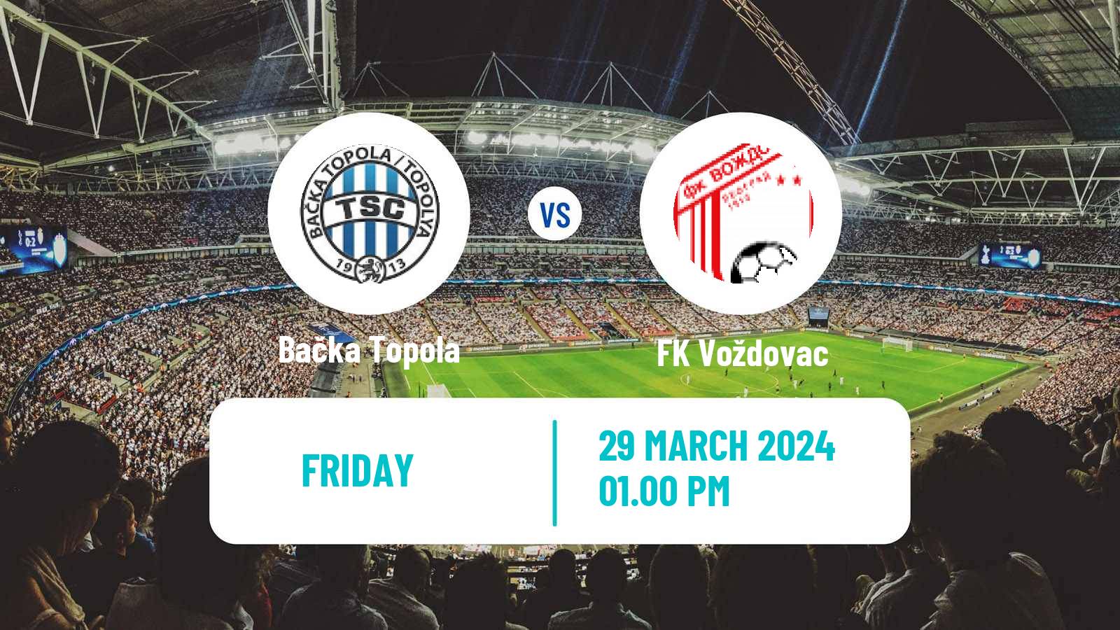 Soccer Serbian Superliga Bačka Topola - Voždovac