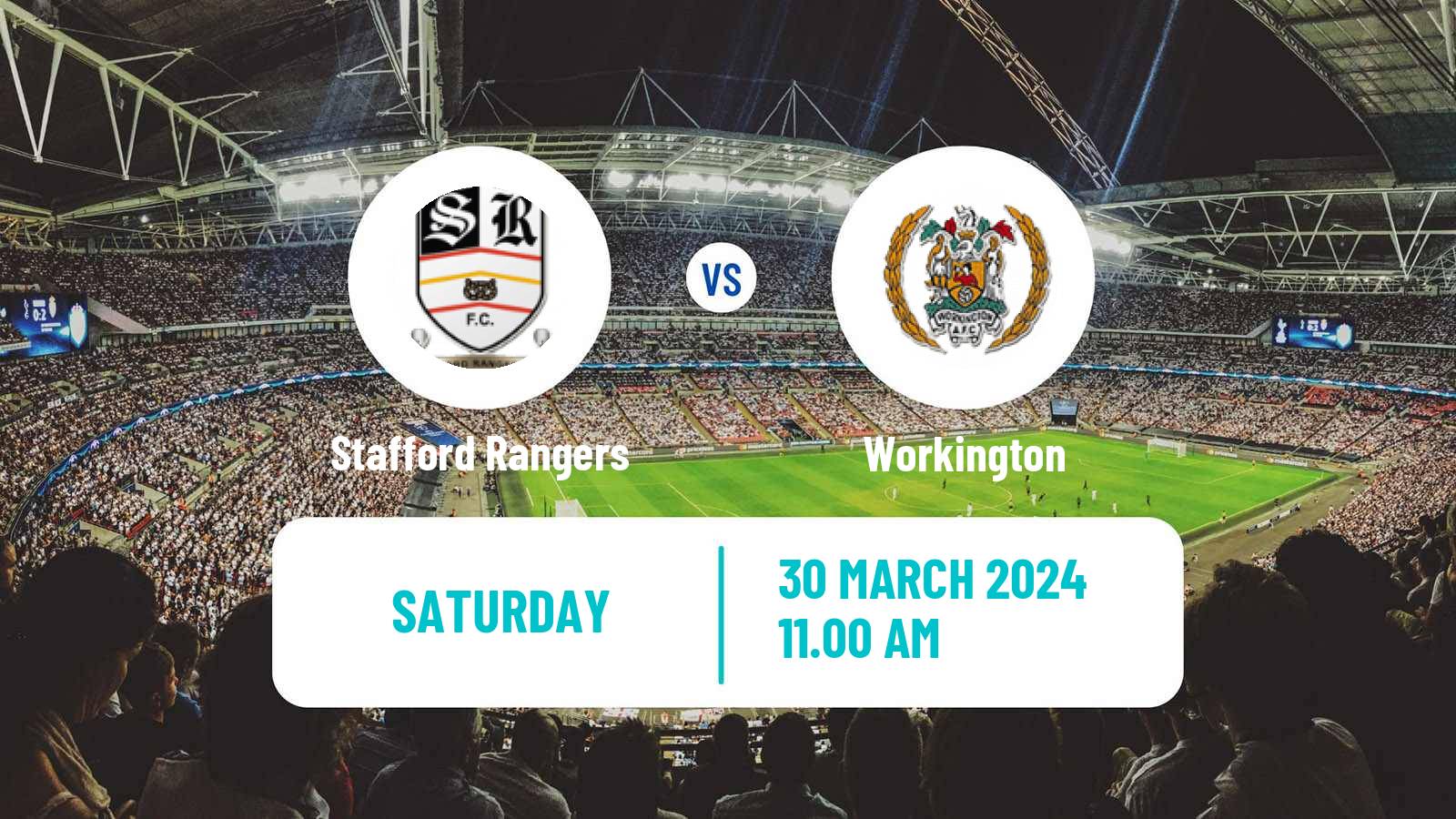 Soccer English NPL Premier Division Stafford Rangers - Workington