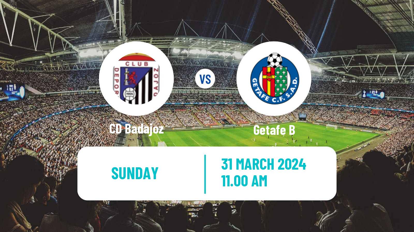Soccer Spanish Segunda RFEF - Group 5 Badajoz - Getafe B