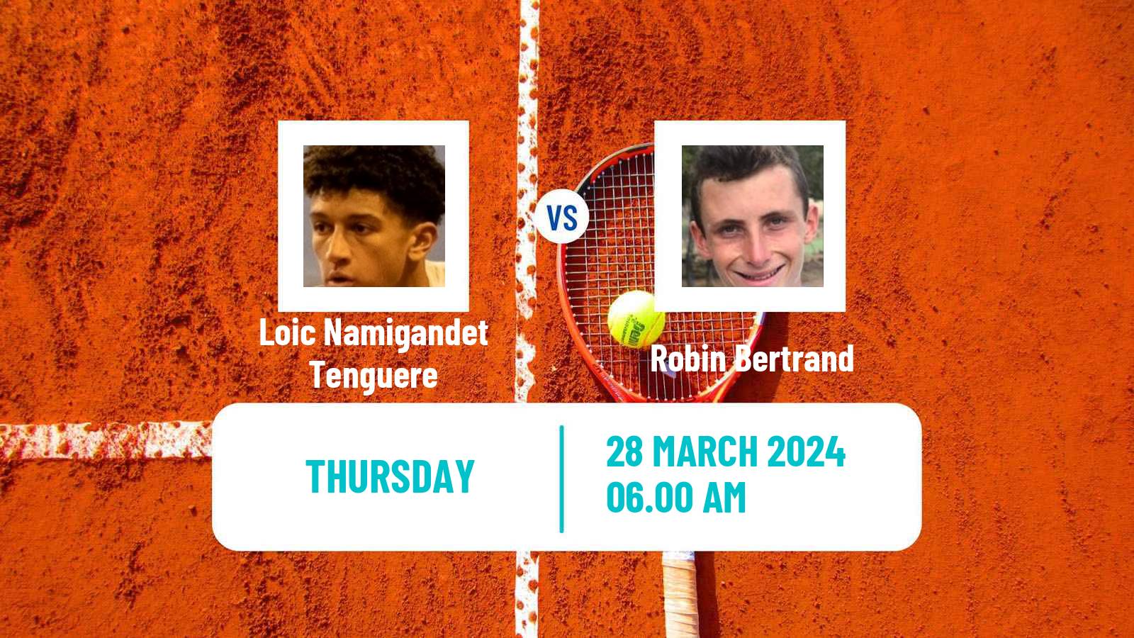 Tennis ITF M25 Trnava Men Loic Namigandet Tenguere - Robin Bertrand