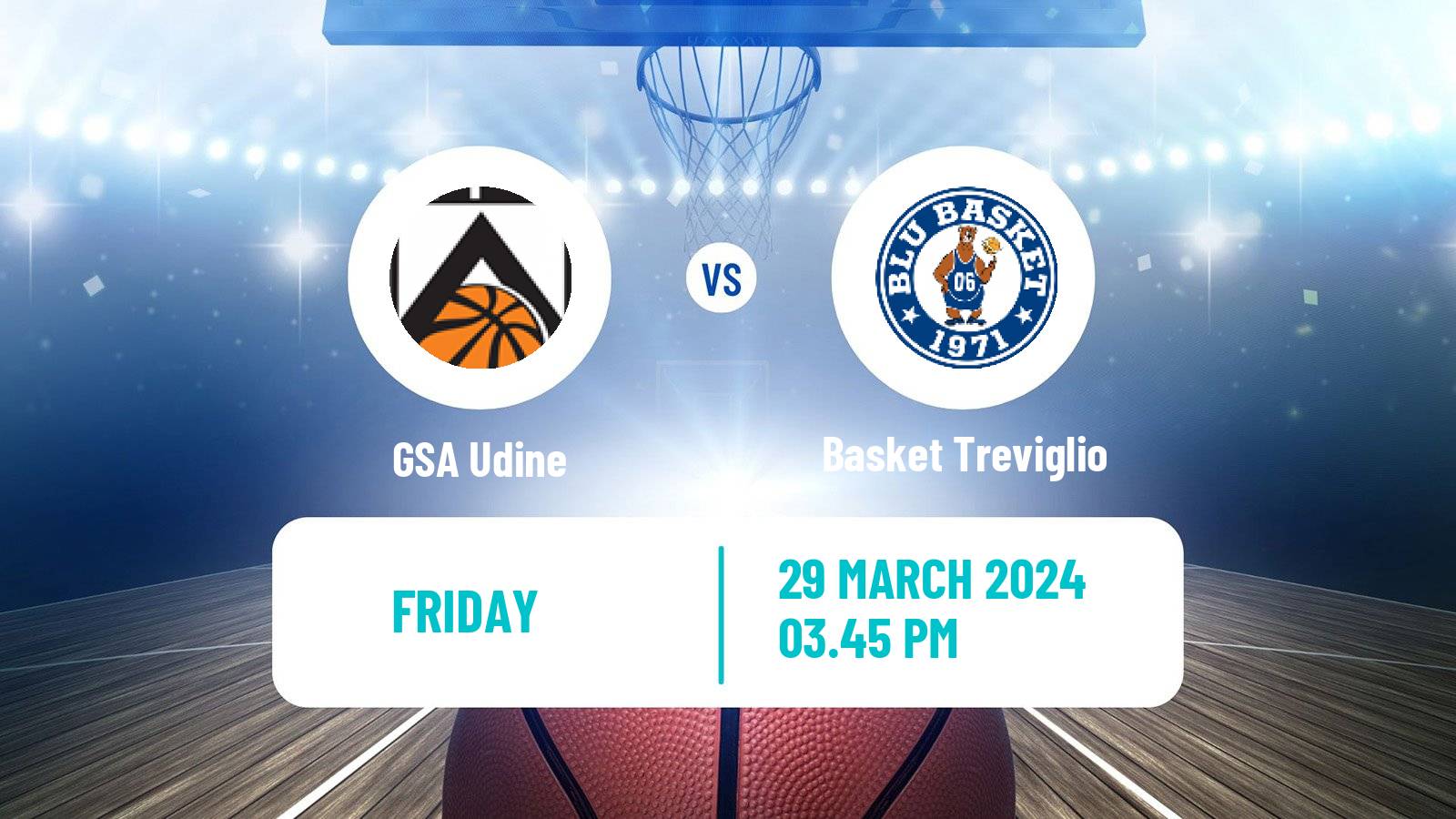 Basketball Italian Serie A2 Basketball Udine - Basket Treviglio