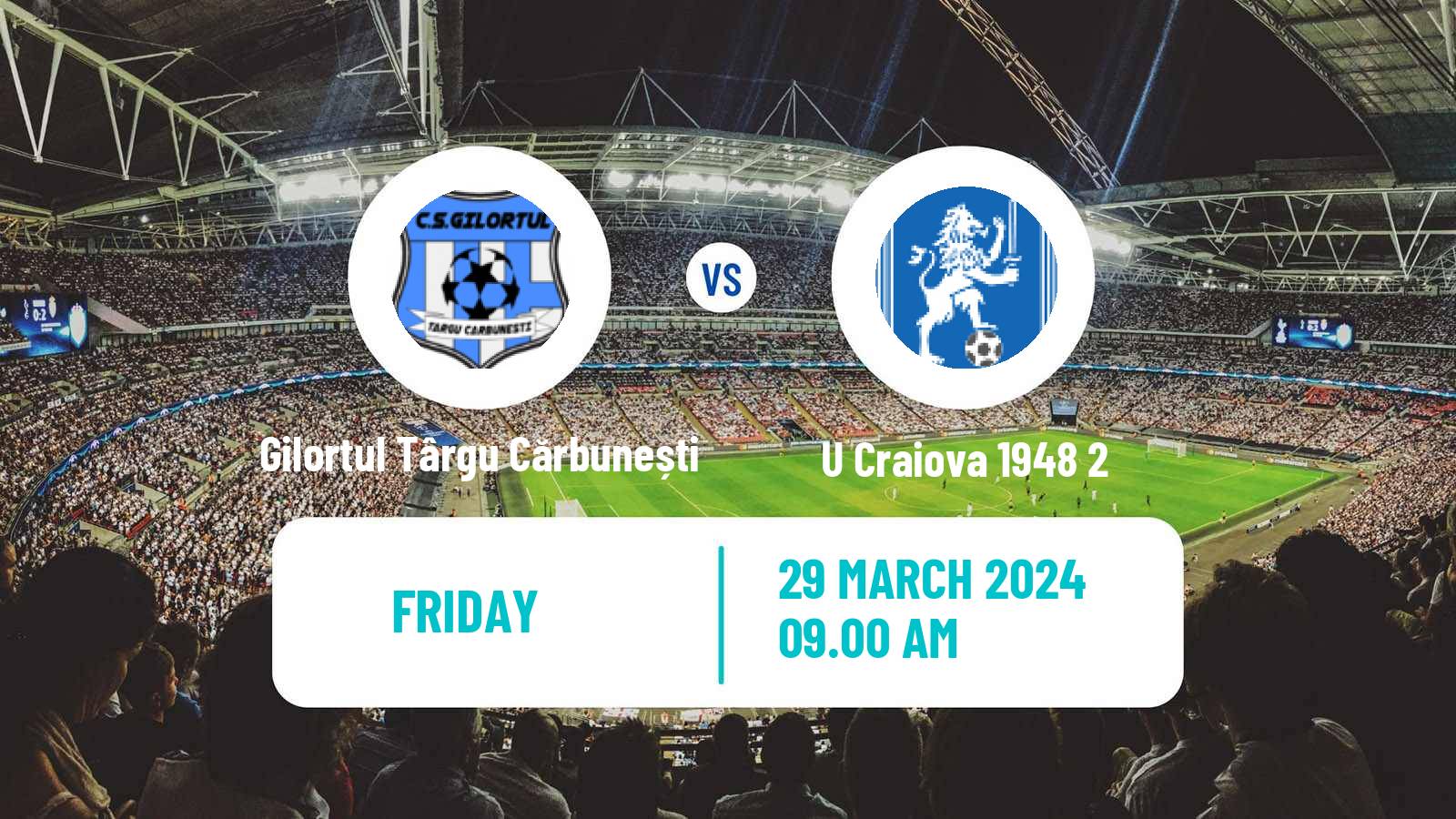 Soccer Romanian Liga 3 - Seria 7 Gilortul Târgu Cărbunești - U Craiova 1948 2