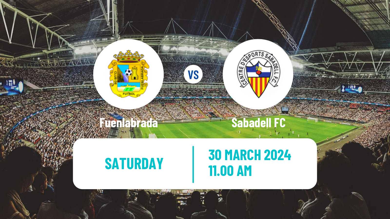 Football Spanish Primera RFEF Group 1 Fuenlabrada - Sabadell