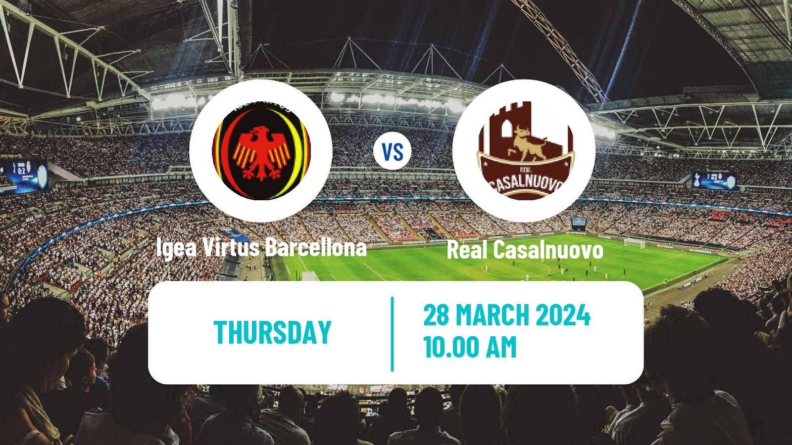 Soccer Italian Serie D - Group I Igea Virtus Barcellona - Real Casalnuovo