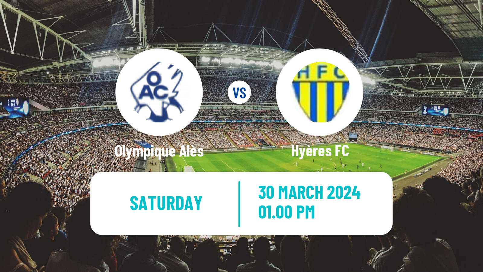 Soccer French National 2 - Group A Olympique Alès - Hyères