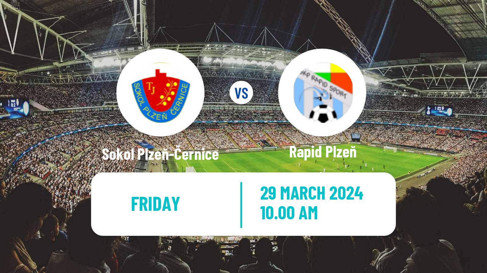 Football Czech Plzensky KP Sokol Plzeň-Černice - Rapid Plzeň