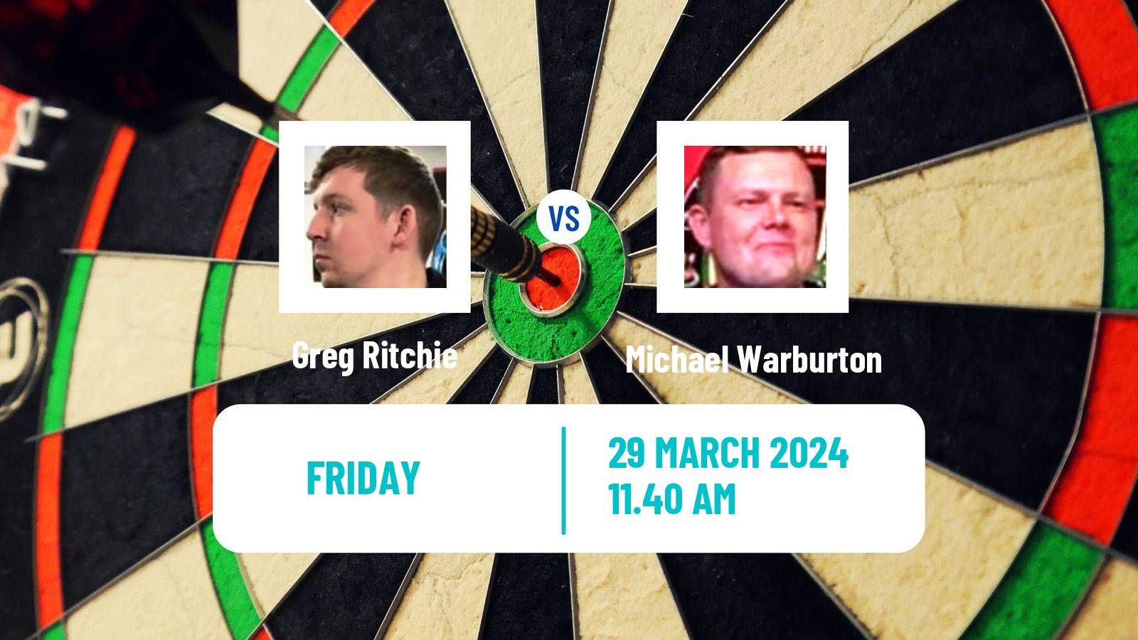 Darts Modus Super Series Greg Ritchie - Michael Warburton