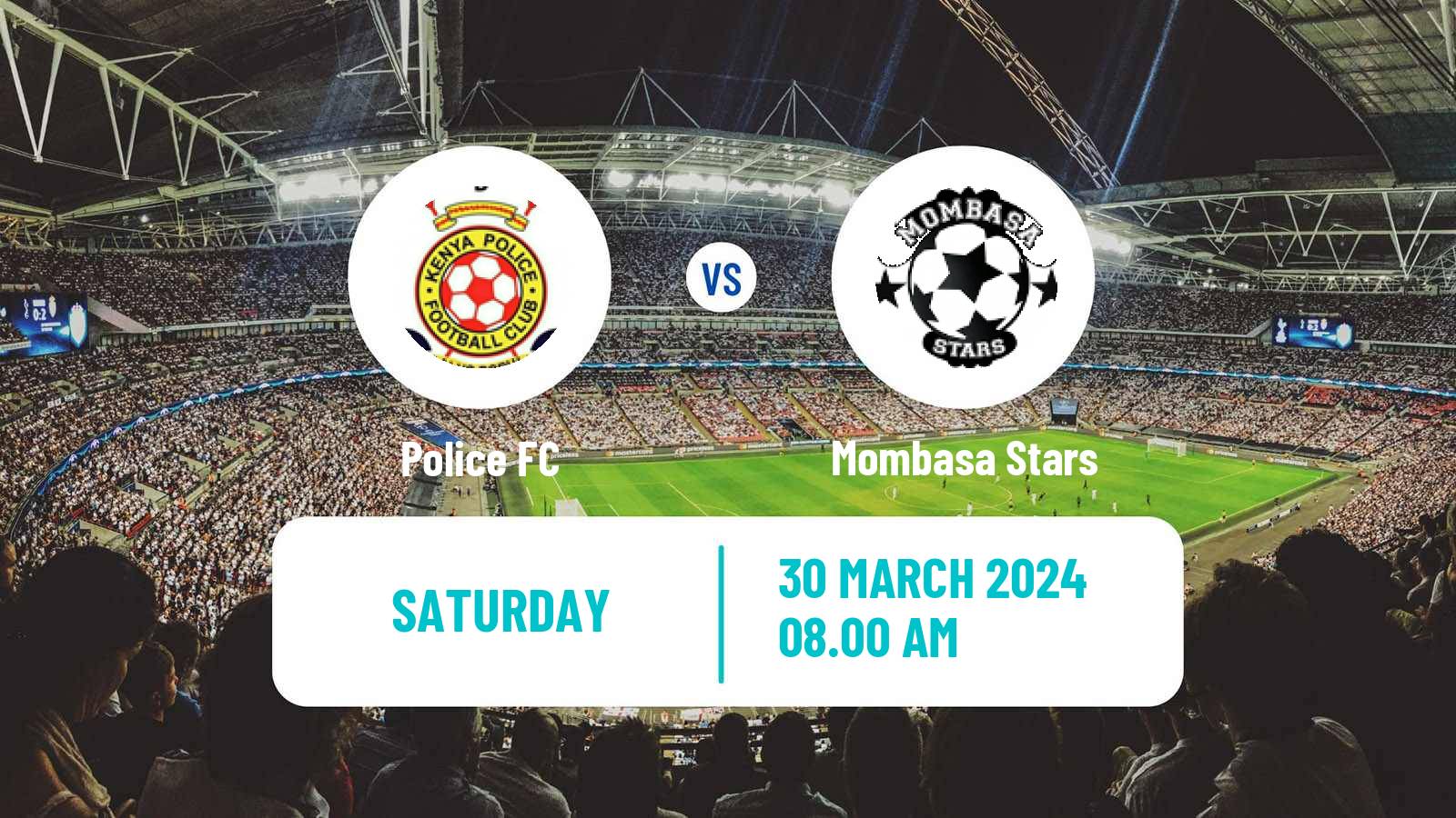 Soccer Kenyan Shield Cup Police FC - Mombasa Stars