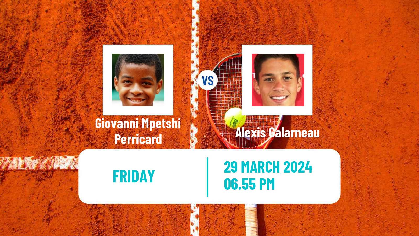 Tennis San Luis Potosi Challenger Men Giovanni Mpetshi Perricard - Alexis Galarneau