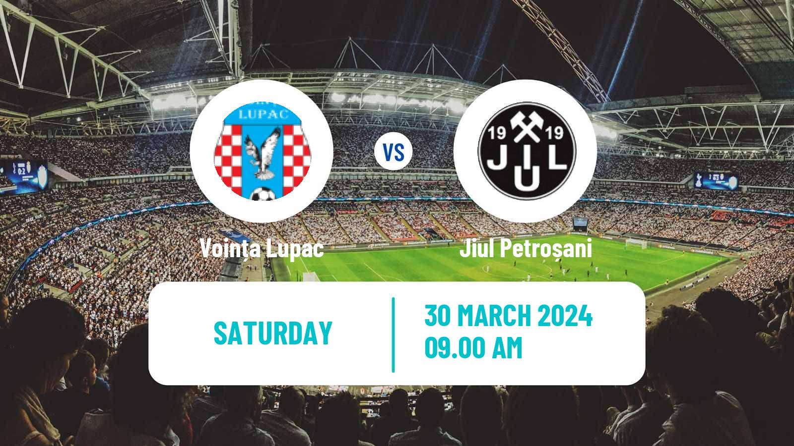 Soccer Romanian Liga 3 - Seria 7 Voința Lupac - Jiul Petroșani