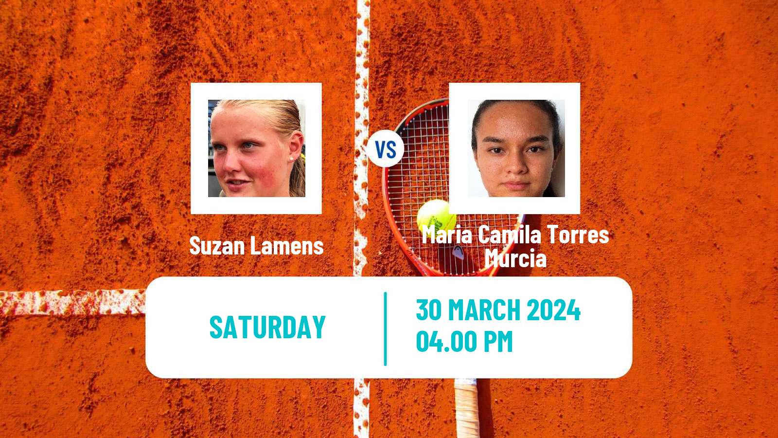Tennis WTA Bogota Suzan Lamens - Maria Camila Torres Murcia