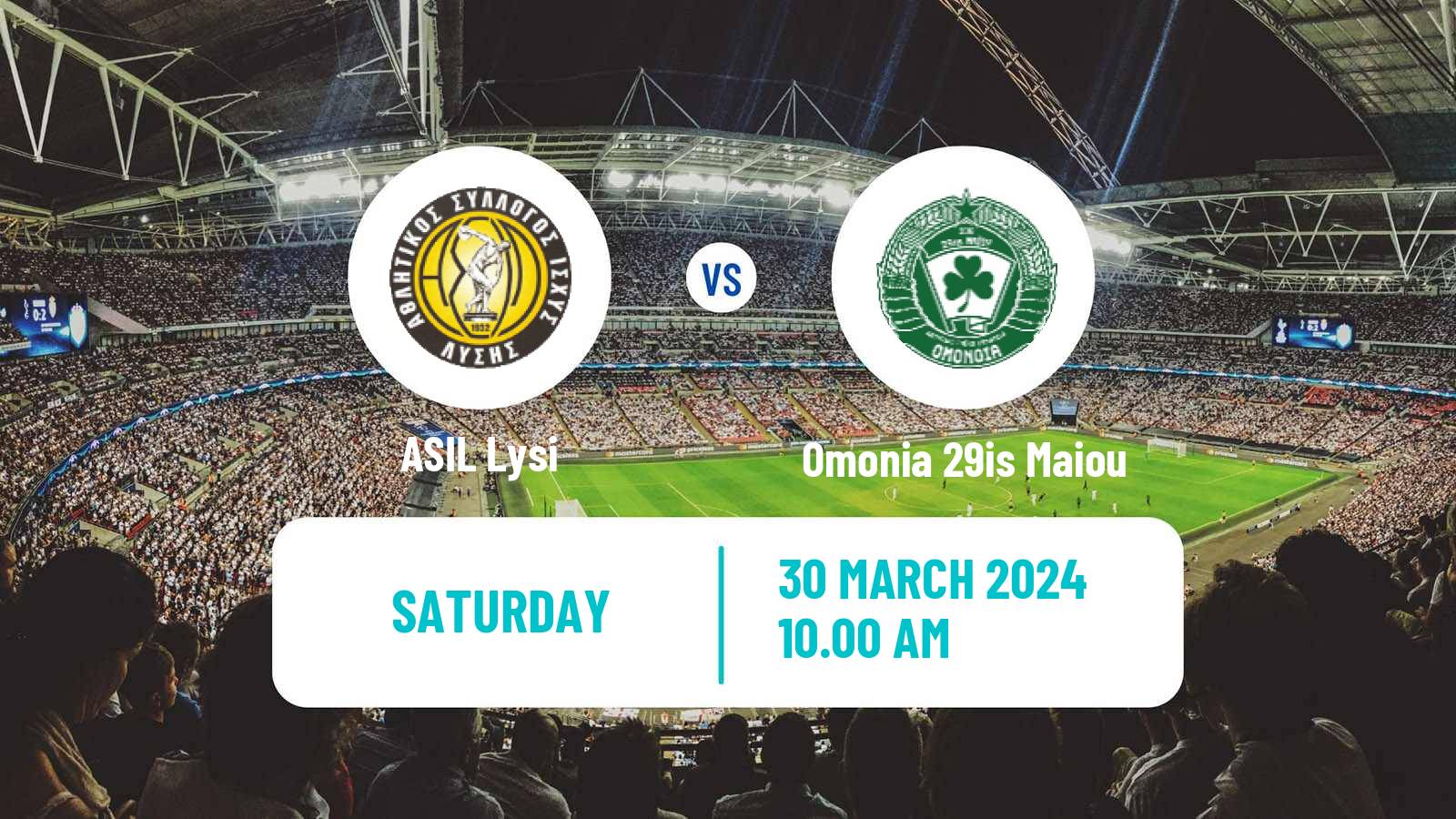 Soccer Cypriot Division 2 ASIL Lysi - Omonia 29is Maiou