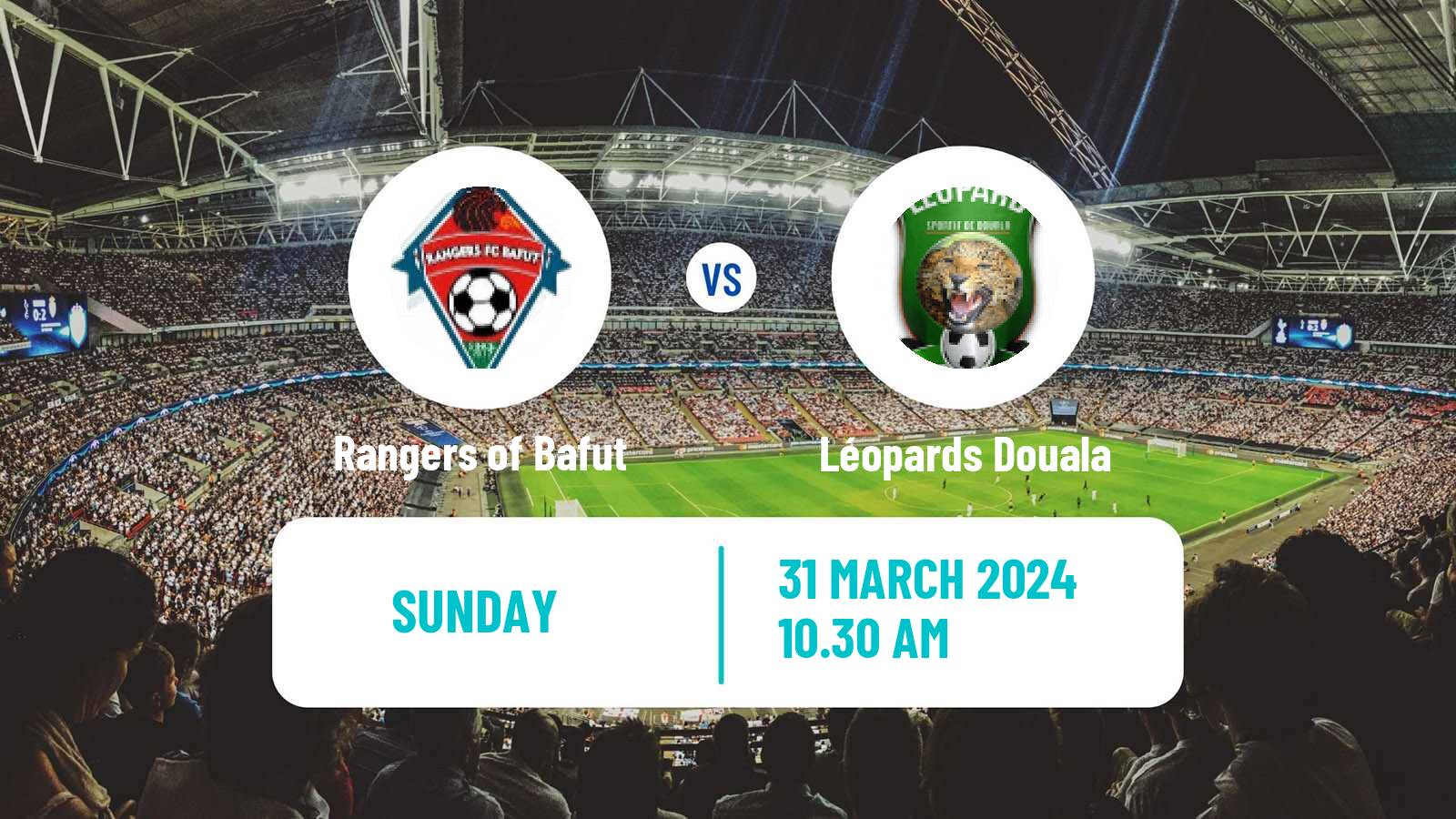 Soccer Cameroon Elite Two Rangers of Bafut - Léopards Douala