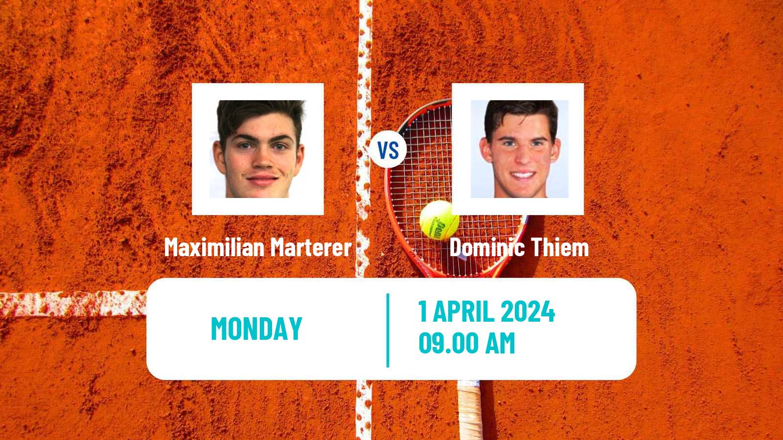 Tennis ATP Estoril Maximilian Marterer - Dominic Thiem