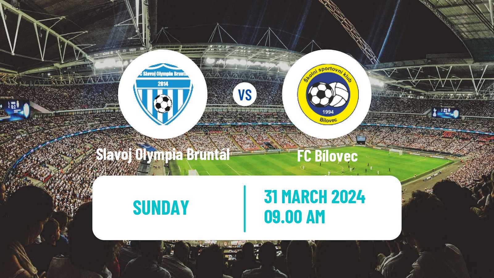 Football Czech Division F Slavoj Bruntál - Bílovec
