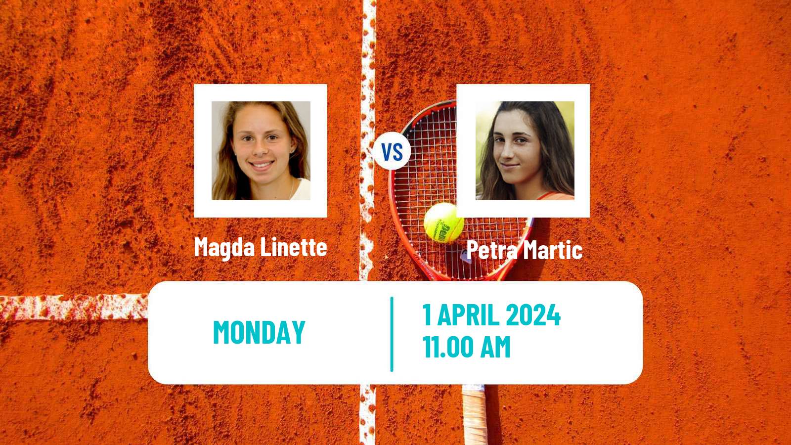 Tennis WTA Charleston Magda Linette - Petra Martic
