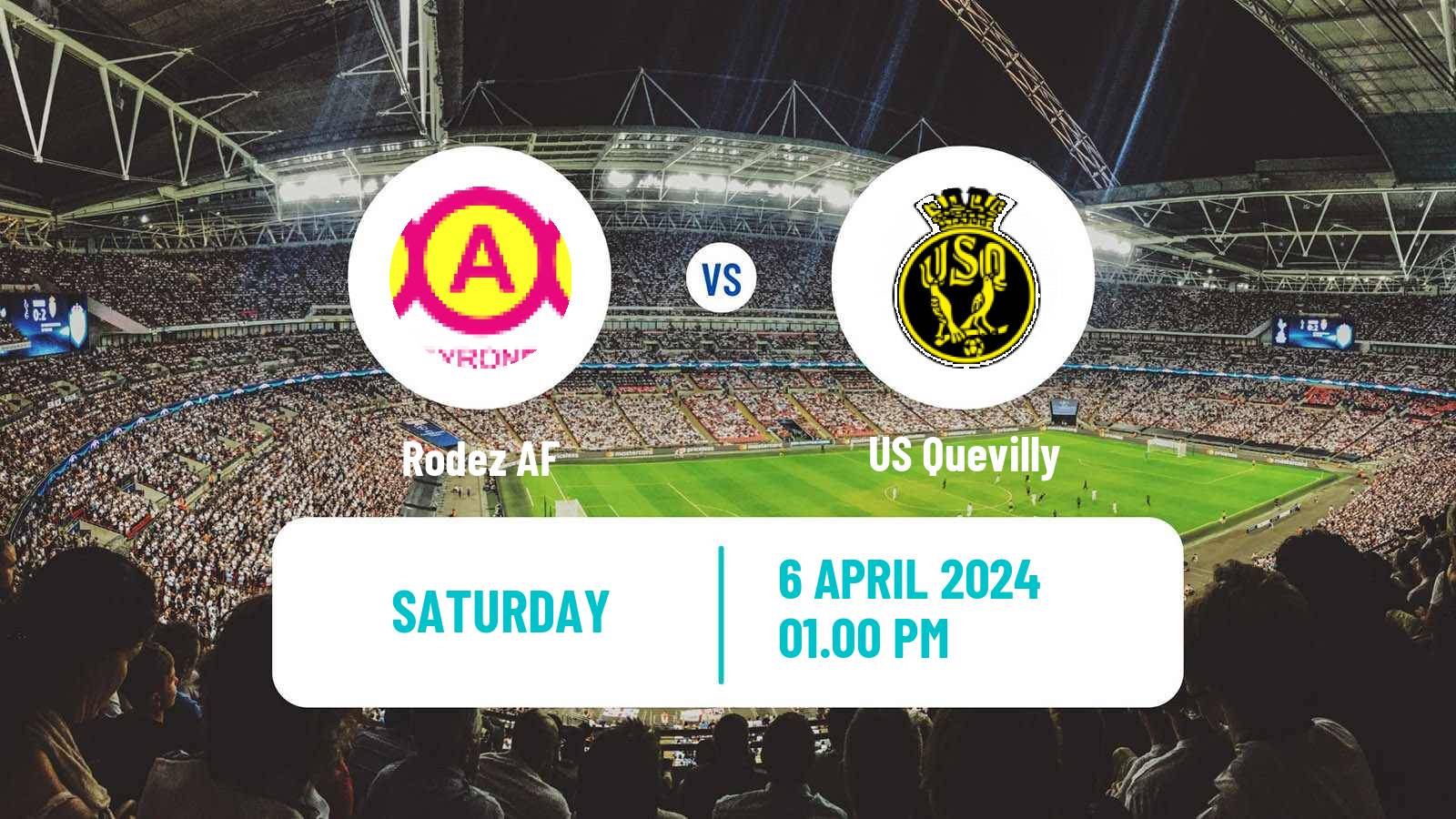 Soccer French Ligue 2 Rodez - Quevilly