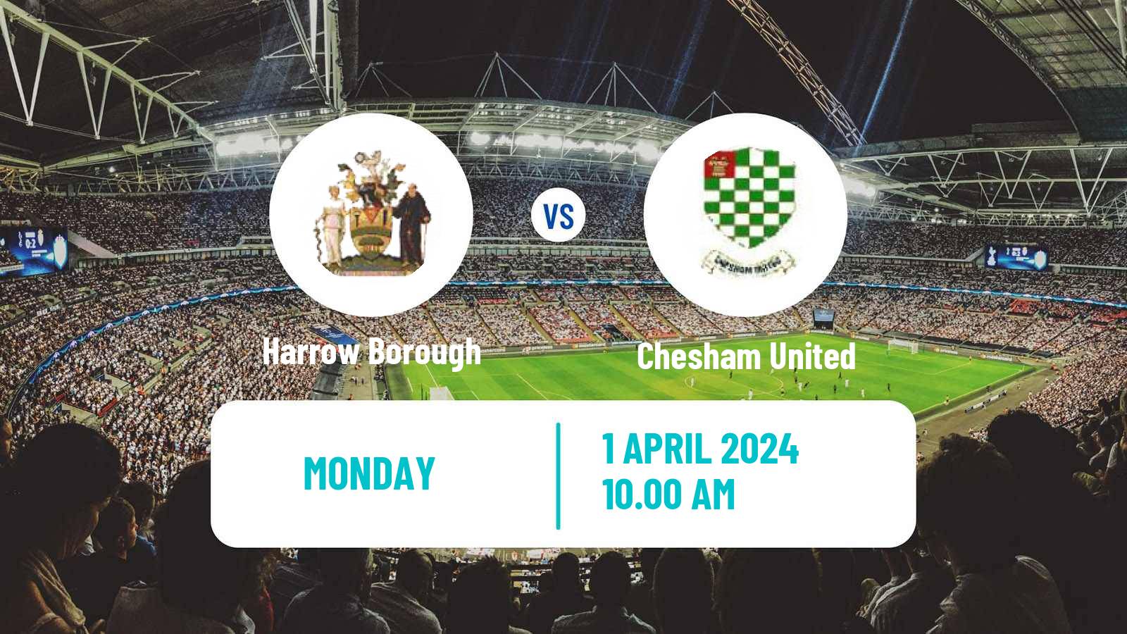 Soccer English Southern League South Division Harrow Borough - Chesham United