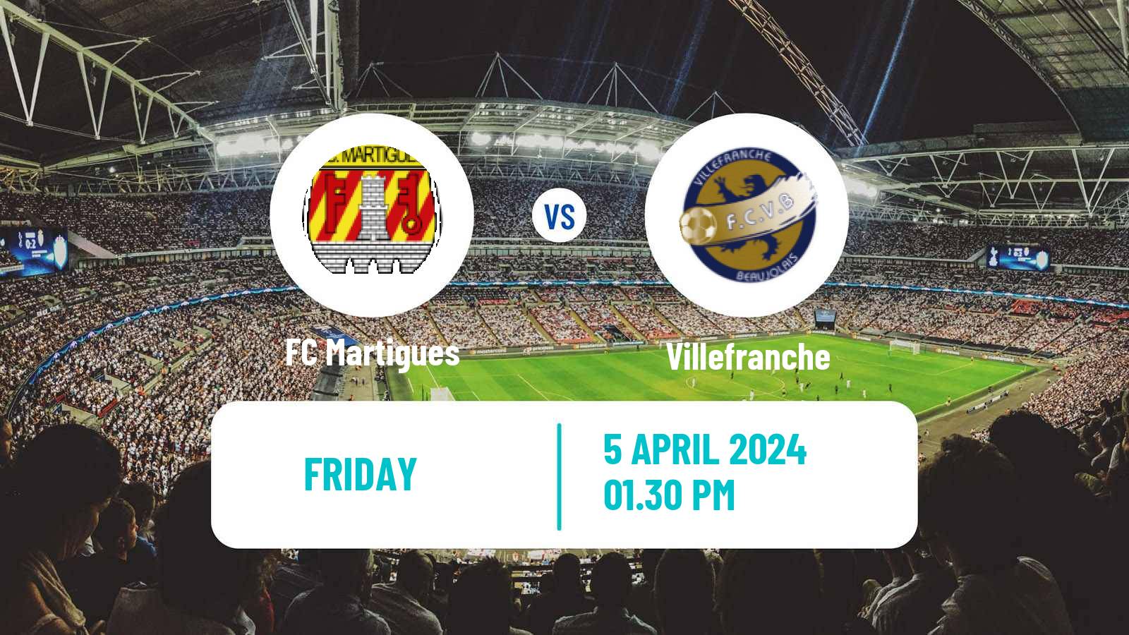 Soccer French National League Martigues - Villefranche