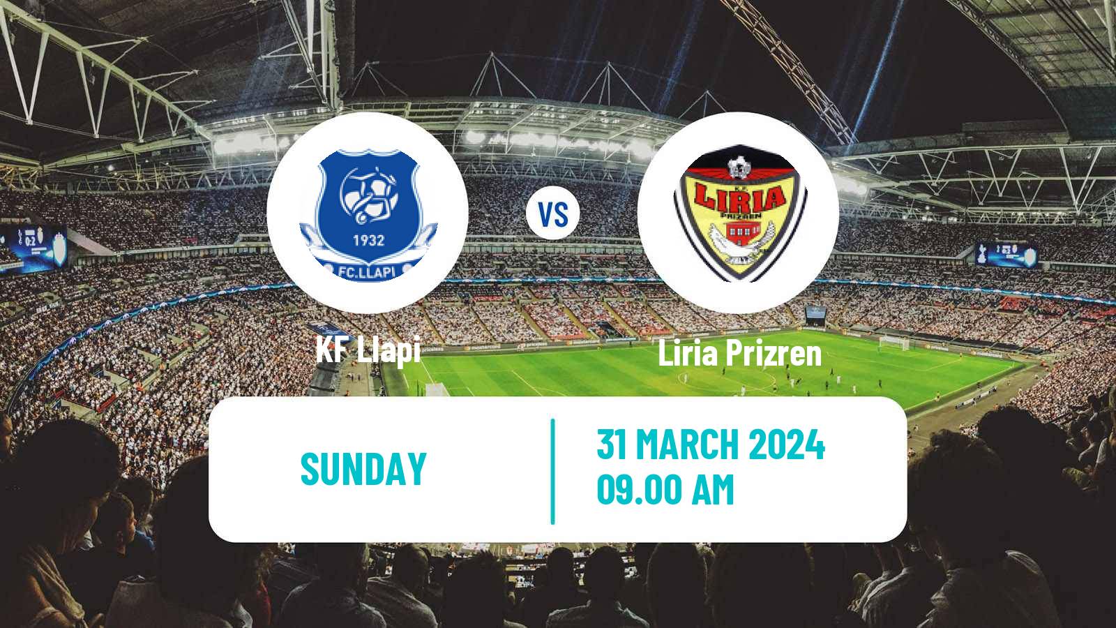 Soccer Kosovo Superliga Llapi - Liria Prizren