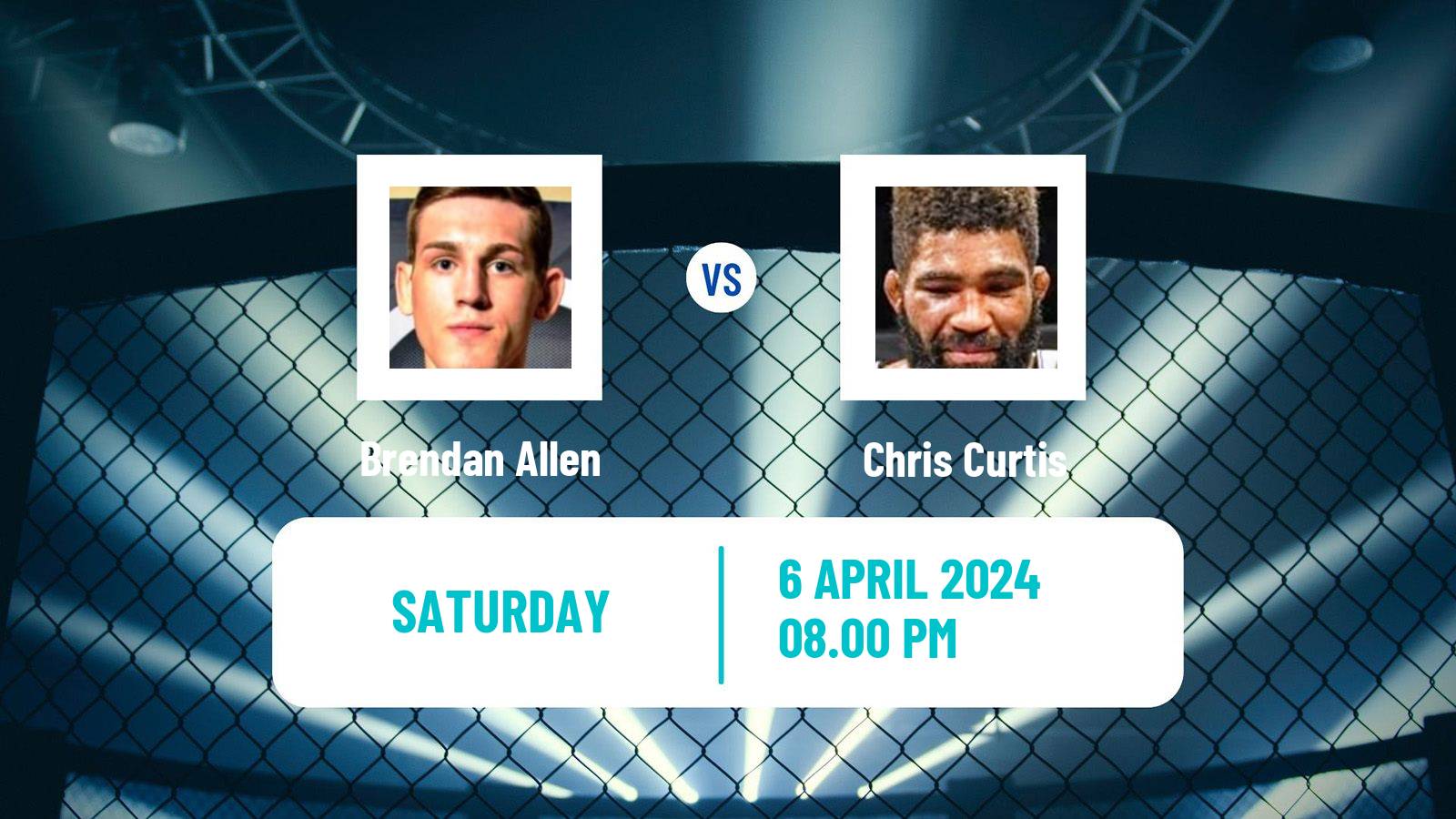 MMA Middleweight UFC Men Brendan Allen - Chris Curtis