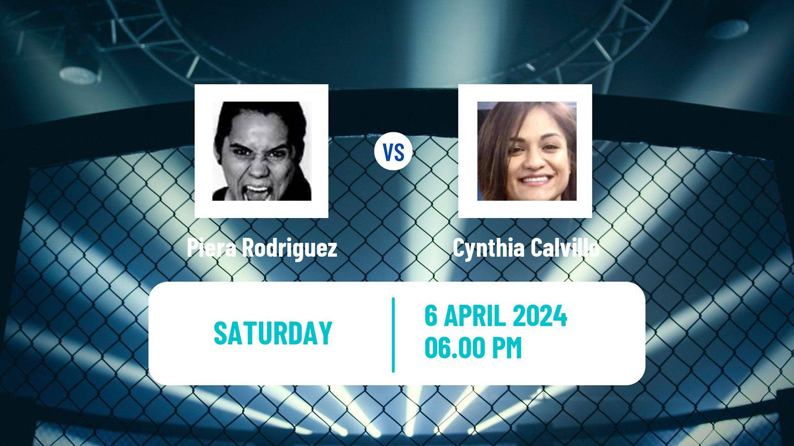 MMA Strawweight UFC Women Piera Rodriguez - Cynthia Calvillo