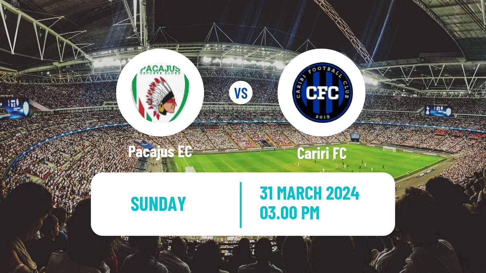 Soccer Brazilian Campeonato Cearense 2 Pacajus - Cariri