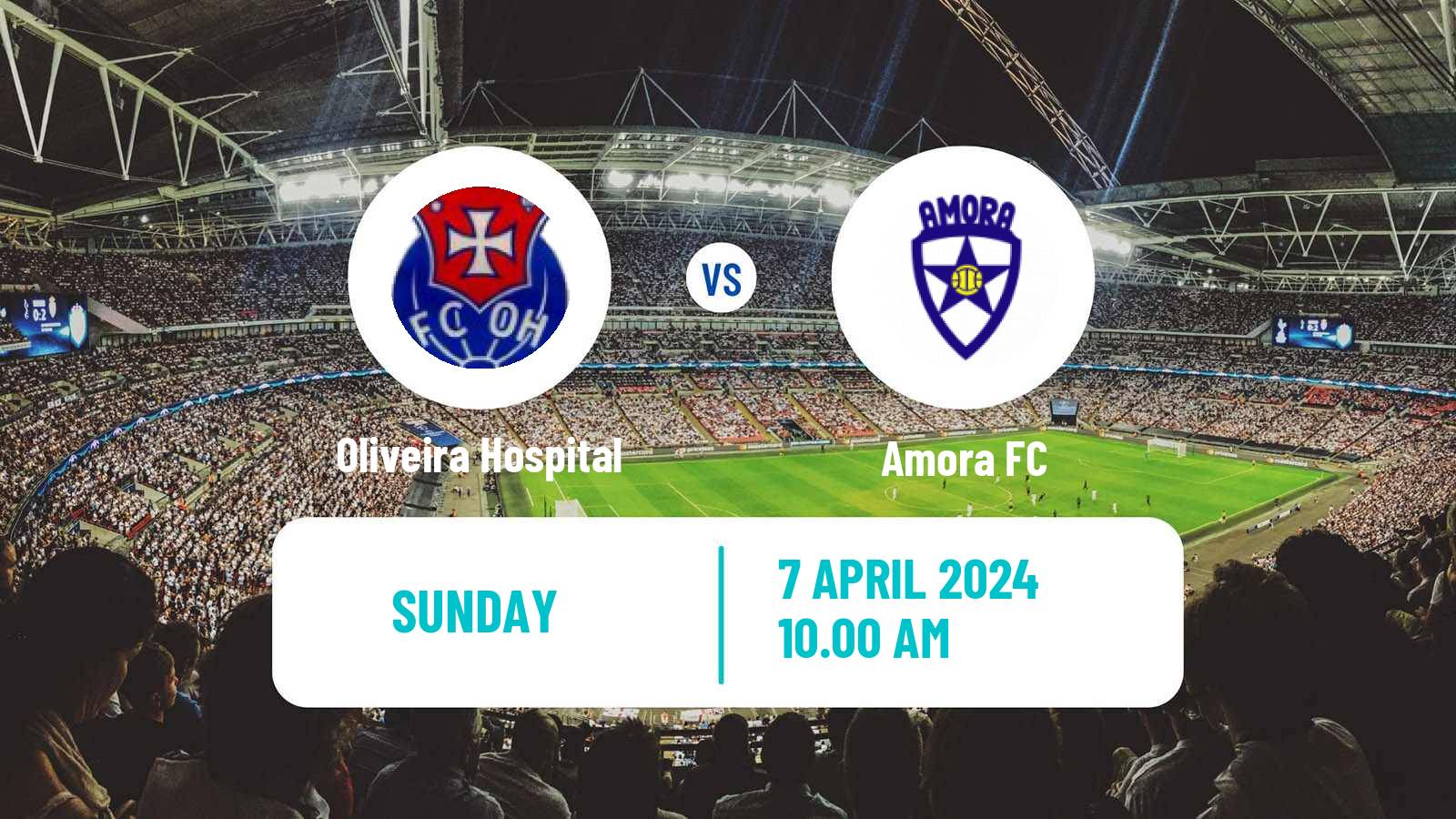 Soccer Portuguese Liga 3 Oliveira Hospital - Amora