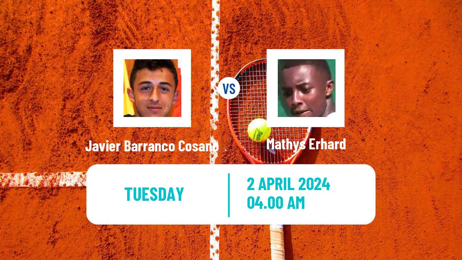 Tennis Barcelona Challenger Men Javier Barranco Cosano - Mathys Erhard