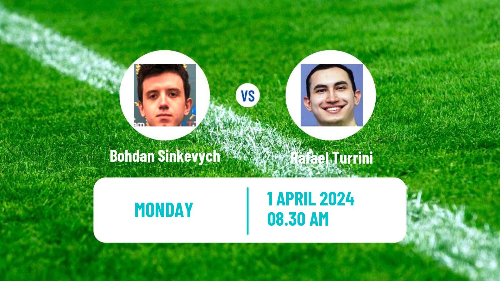 Table tennis Challenger Series Men Bohdan Sinkevych - Rafael Turrini